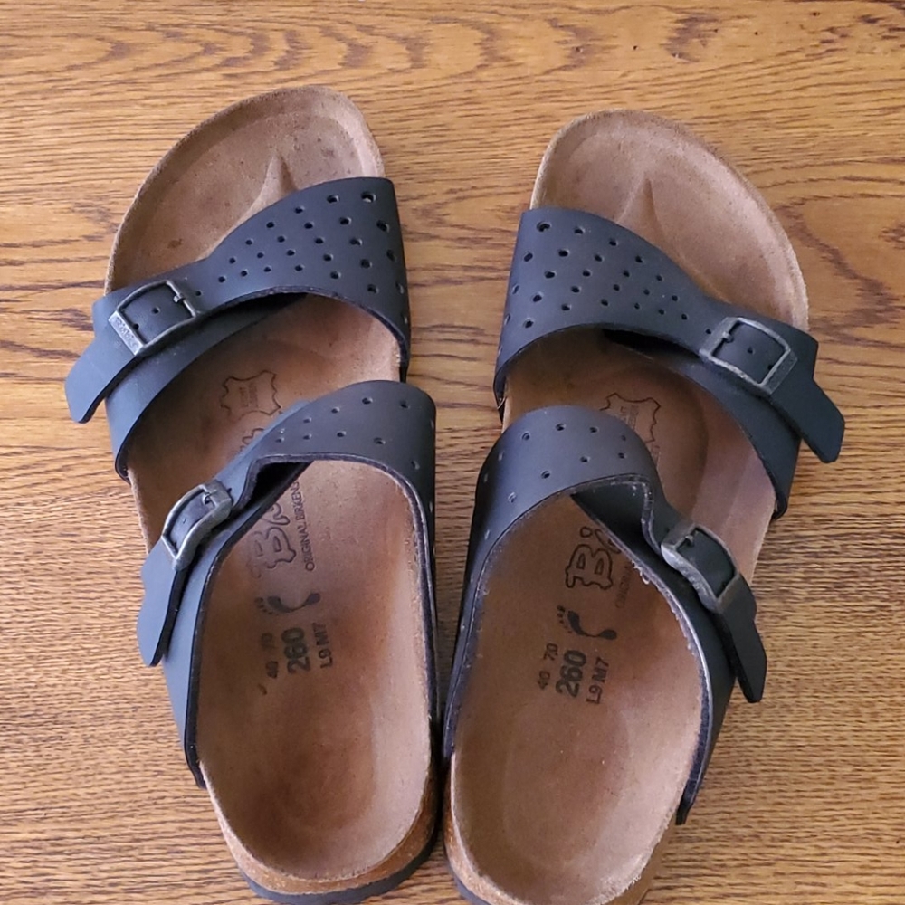 Black Birkis Sandals!
